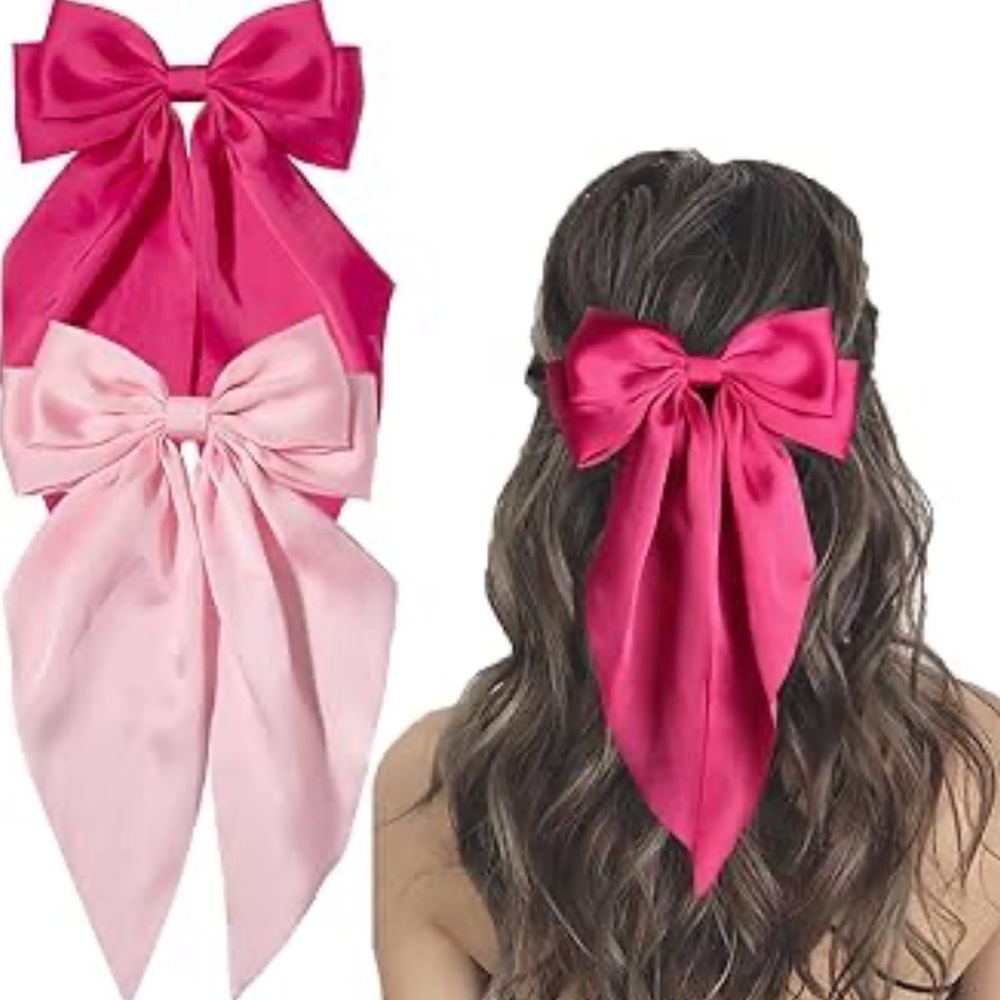 Pink and Fuchsia Hair Bows